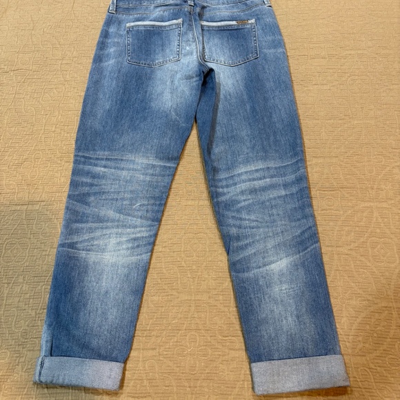 WHBM Jeans Womens 2 Blue The Girlfriend Distressed Light Wash Stretch Denim - Picture 9 of 9